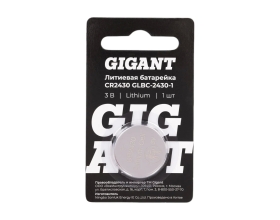 Литиевая батарейка Gigant Lithium CR2430 1 шт. GLBC-2430-1
