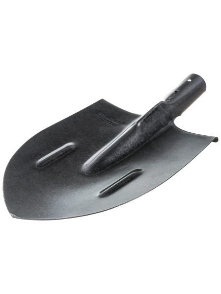 Штыковая лопата из рельсовой стали с порошковой окраской без черенка с ребрами жесткости Gigant NGRL-01