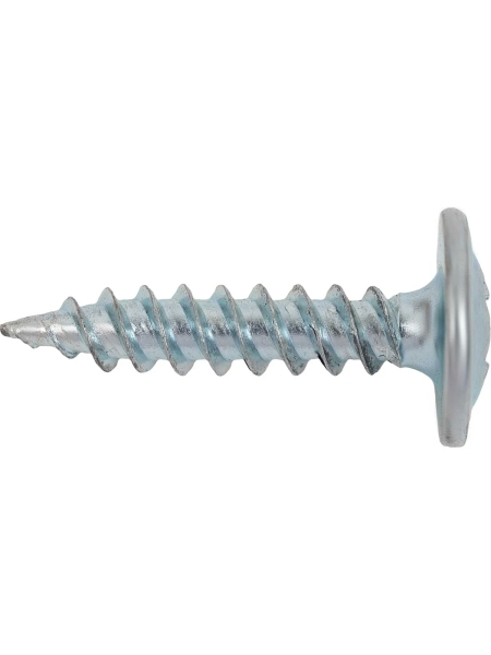 Gigant Саморез по металлу 4,2x19 полусфера, цинк, острый 200 шт G-124113