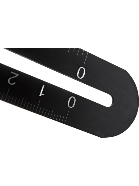 Алюминиевая 4-сторонняя линейка/угольник Gigant копировальный шаблон 130 мм GAR-4-130