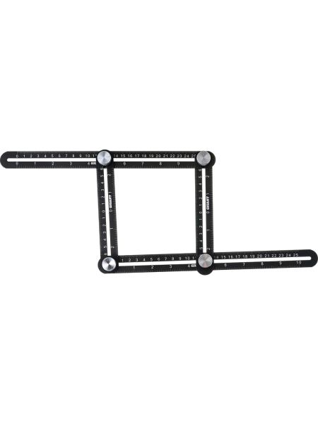 Алюминиевая 4-сторонняя линейка/угольник Gigant копировальный шаблон 130 мм GAR-4-130