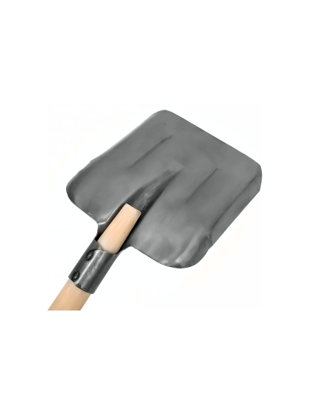 Совковая усиленная лопата с деревянным черенком (лак) Gigant SH-01