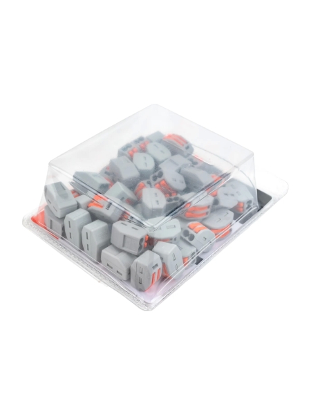 Двухпроводная клемма Gigant 50 шт/уп 0,08-2,5(4)мм² GCT-222-412-50