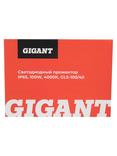 Светодиодный прожектор IP65 100W 4000K Gigant GLS-100/40