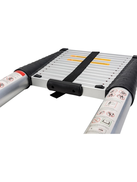 Лестница телескопическая алюминиевая, 4, 4м, 15 ступеней, Gigant LT-01 1x15