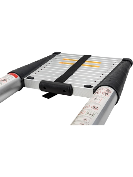 Лестница телескопическая алюминиевая, 4, 4м, 15 ступеней, Gigant LT-01 1x15