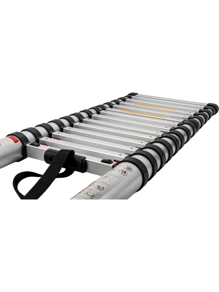 Лестница телескопическая алюминиевая, 4, 4м, 15 ступеней, Gigant LT-01 1x15