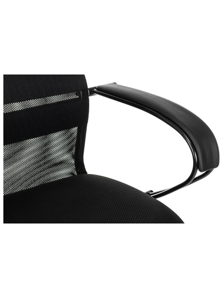 Компьютерное офисное кресло Gigant черное ткань, сетка, с подлокотниками, хром, 120 кг GCH-12