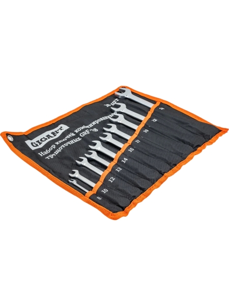 Набор комбинированных трещоточных ключей 10 шт Gigant, Сталь Cr-V, 8-24мм, grf-118