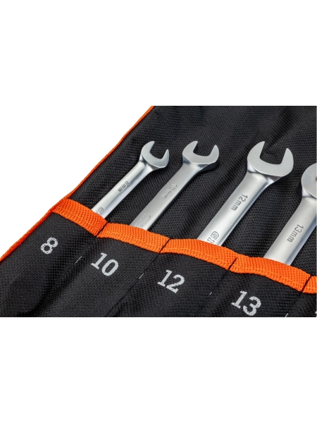 Набор комбинированных трещоточных ключей 10 шт Gigant, Сталь Cr-V, 8-24мм, grf-118