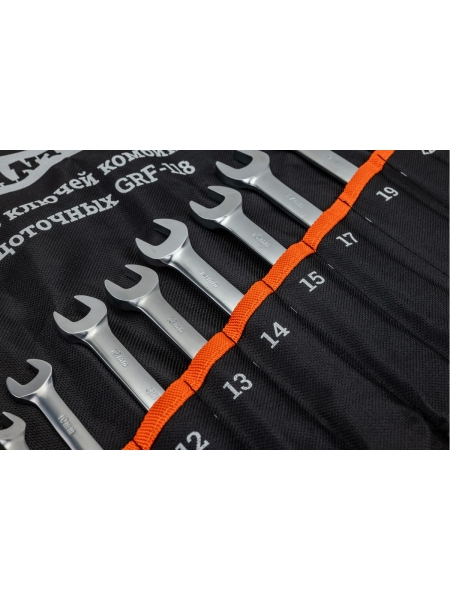 Набор комбинированных трещоточных ключей 10 шт Gigant, Сталь Cr-V, 8-24мм, grf-118