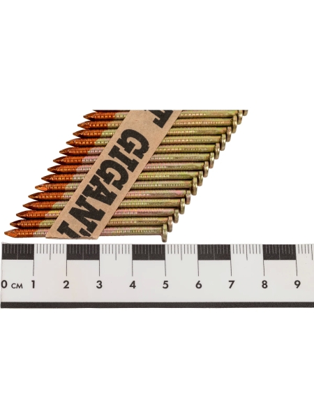 Реечный гвоздь по дереву 2,87x50 рифлёный, гальванич. 3000шт. Gigant GGR-50-28RH