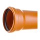 Труба для наружной канализации Gigant Д110, L=3 м, рыжая, толщина стенки 3.4 мм, класс жесткости SN 4 GSG-29