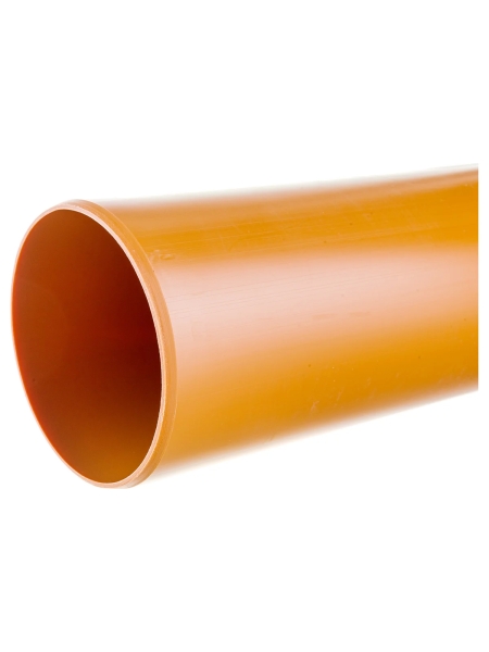 Труба для наружной канализации Gigant Д110, L=3 м, рыжая, толщина стенки 3.4 мм, класс жесткости SN 4 GSG-29