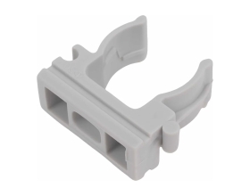 Крепёж-клипса для труб Gigant полипропилен D20 серая 100шт 123936