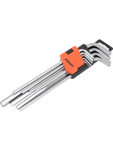 Набор шестигранных длинных ключей Gigant 10 шт GKLH-10