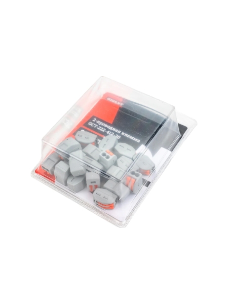 Двухпроводная клемма Gigant 20 шт/уп 0,08-2,5(4)мм² GCT-222-412-20