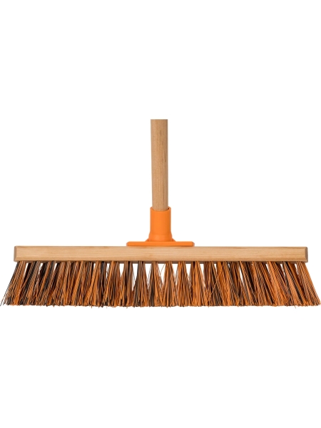 Щетка для улицы, 400 мм, color, усиленное крепление, эконом, с черенком Gigant GNIK-12