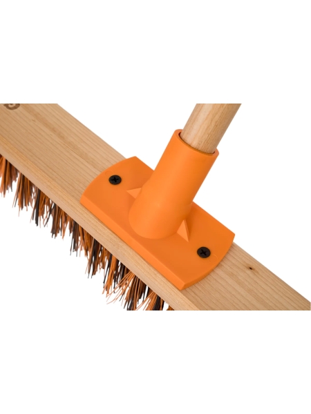 Щетка для улицы, 400 мм, color, усиленное крепление, эконом, с черенком Gigant GNIK-12