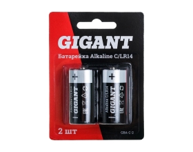 Батарейка Gigant Alkaline C/LR14 блистер 2 шт. GBA-С-2