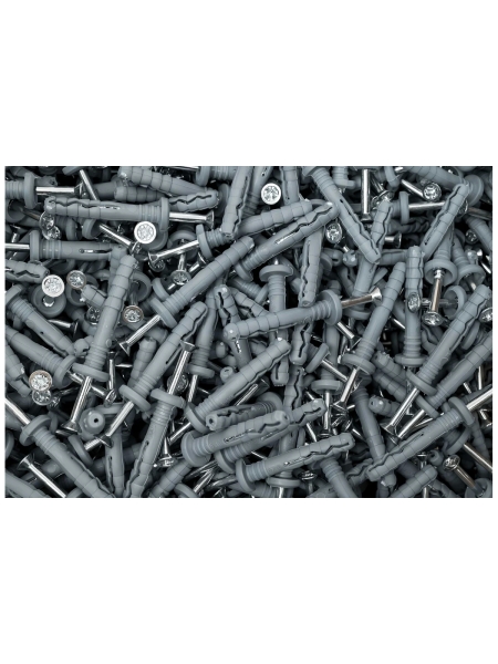 Дюбель-гвоздь Gigant 6x40 грибовидная манжета полипропилен 2000 шт 123858