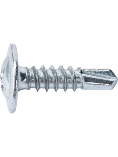 Саморезы Gigant 4,2x16, полусфера, сверло, цинк, 1000 шт. 123596