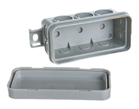 Gigant Коробка распределительная без сальников о.п 90х42х40, 10 выходов, IP55, 44055GI