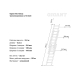 Трехсекционная лестница 15 ступеней Gigant L-03 3x15