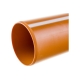 Труба для наружной канализации Gigant Д110, L=2 м, рыжая, толщина стенки 3.4 мм, класс жесткости SN 4 GSG-28