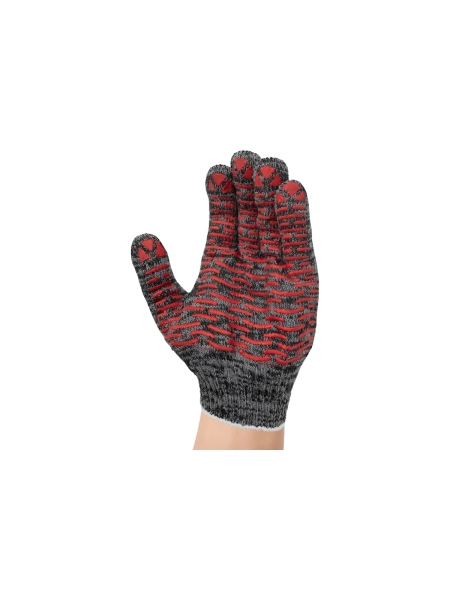 Трикотажные перчатки Gigant с ПВХ-покрытием, серые GGC-13