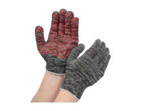 Трикотажные перчатки Gigant с ПВХ-покрытием, серые GGC-13