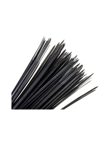 Нейлоновая хомут-стяжка Gigant 2,5х200 черный, 100 шт G/1/2