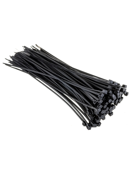 Нейлоновая хомут-стяжка Gigant 2,5х200 черный, 100 шт G/1/2