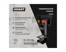 Сверлильный станок 350Вт Gigant DP813