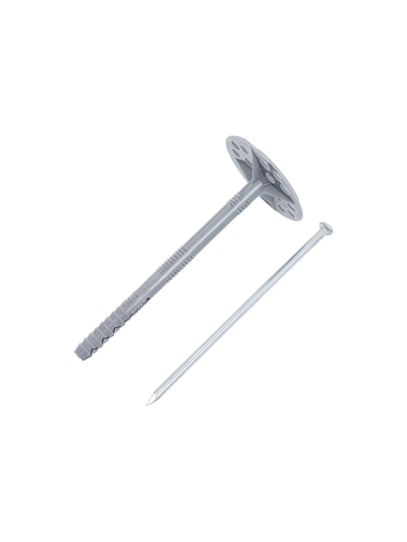 Дюбель для теплоизоляции Gigant (гриб) 10x140 с металлическим гвоздём 25 шт 123872