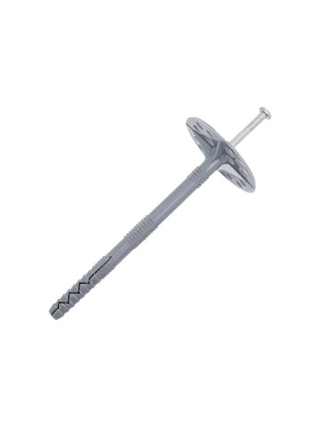 Дюбель для теплоизоляции Gigant (гриб) 10x140 с металлическим гвоздём 25 шт 123872