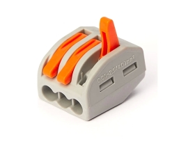 Трехпроводная клемма Gigant 50 шт/уп 0,08-2,5(4)мм² GCT-222-413-50