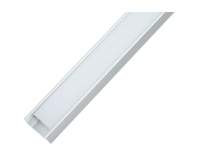 Алюминиевый накладной профиль Gigant, 2000х16х6 мм, серебро G-WM-78