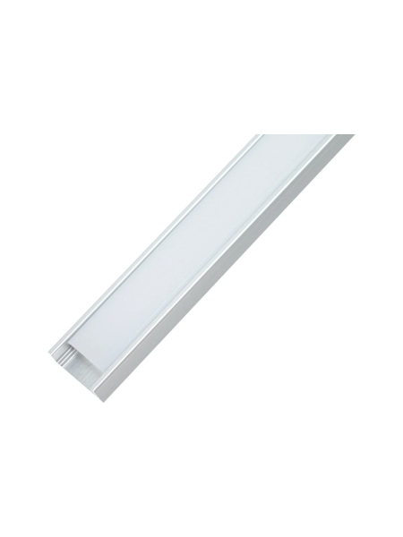 Алюминиевый накладной профиль Gigant, 2000х16х6 мм, серебро G-WM-78