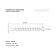 Саморезы Gigant 3,5x51, потайная головка, частая резьба, оксидированный, 1 кг (примерно 398 шт) 123616