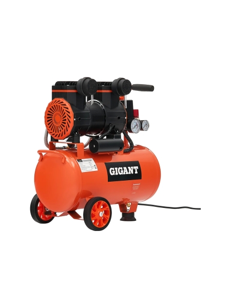 Безмасляный малошумный компрессор Gigant (25 л; 8 бар; 225 л/мин) GSWK-25/1400