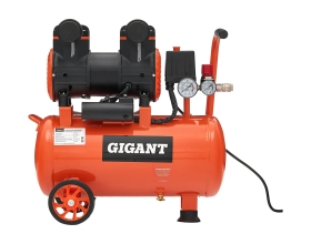 Безмасляный малошумный компрессор Gigant (25 л; 8 бар; 225 л/мин) GSWK-25/1400
