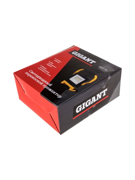 Светодиодный переносной прожектор Gigant IP65 30W 2300Lm 6400K GPLF-30