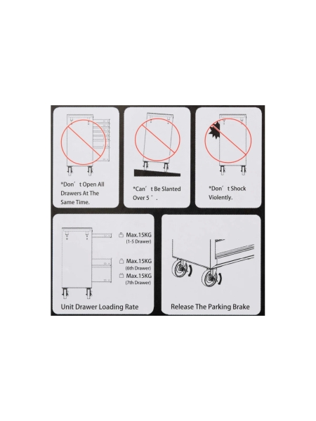 Сервисная инструментальная тележка Gigant 7 секций GTTS-7