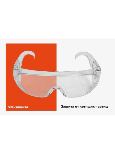 Защитные очки открытые прозрачные Gigant GGСB-1