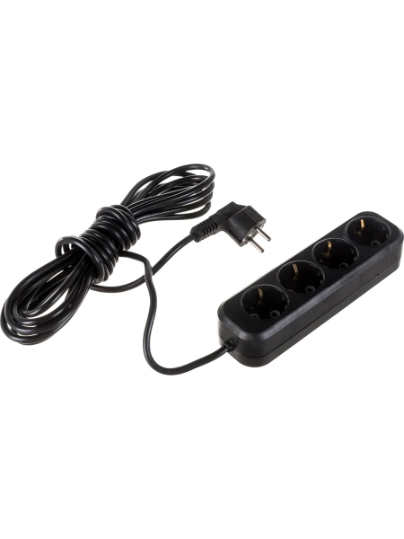 Бытовой удлинитель Gigant с заземлением ПВС 3x0,75 4 гнезда 5м 80087