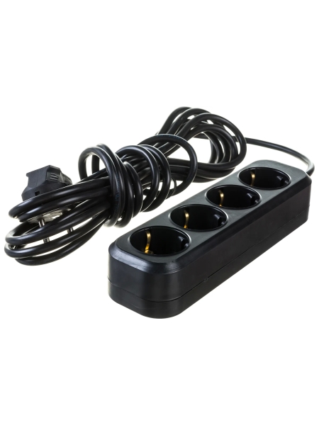 Бытовой удлинитель Gigant с заземлением ПВС 3x0,75 4 гнезда 5м 80087