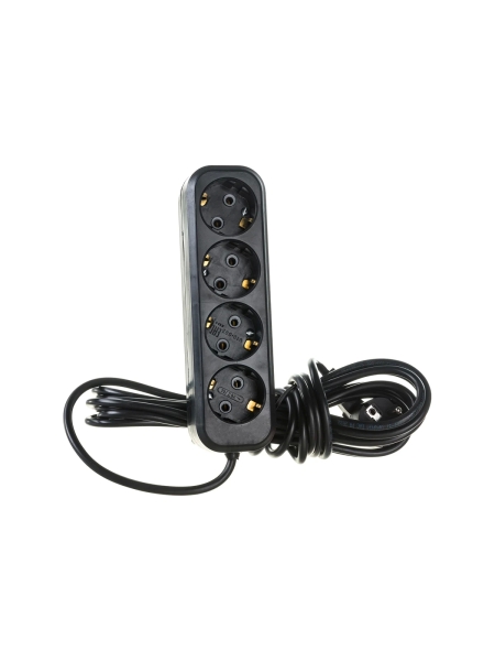 Бытовой удлинитель Gigant с заземлением ПВС 3x0,75 4 гнезда 5м 80087