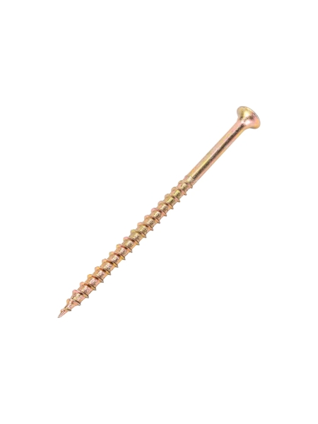 Саморезы Gigant 4,8x90, потайная головка, крупный шаг, желтый цинк, 1 кг (примерно 157 шт) 123517