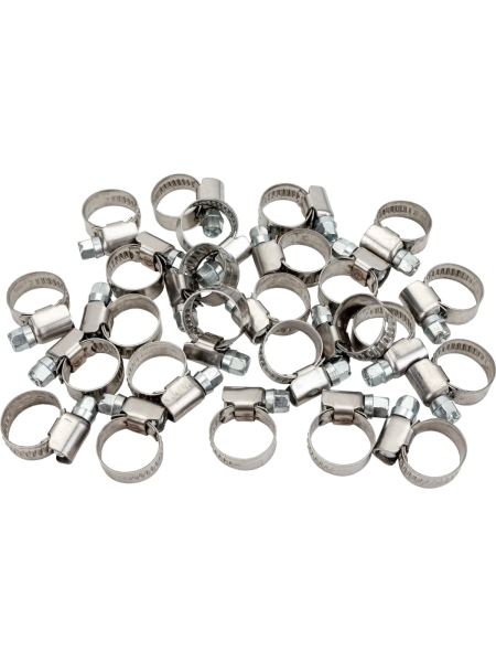 Червячный хомут нерж Gigant 10-16 мм/9 W2, 25 шт G/1/39